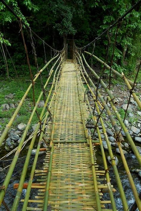 Bamboo Bridge In The Chin Hills Of Myanmar Helga So Hartmann