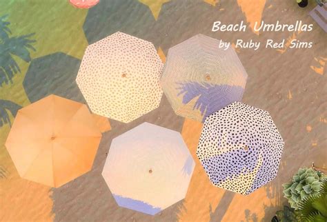 Beach Umbrella And Chairs At Rubys Home Design Sims 4 Updates