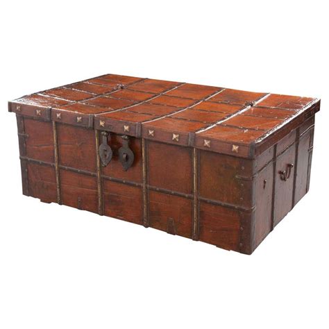Unusual Indian Metal Bound Trunk For Sale At 1stdibs