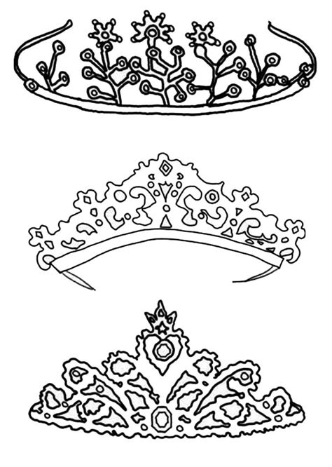 Princess Crown Coloring Page At Free Printable