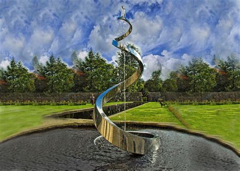 Edelstahlbrunnen gehören zu den pflegeleichtesten. Dekorative künstlerische Wasser-Brunnen/Edelstahl-Brunnen ...