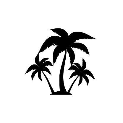Find the perfect palm tree silhouette stock photos and editorial news pictures from getty images. Palm Tree Silhouette Icon Simple Flat Vector Illustration ...
