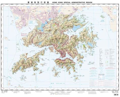Attractions, streets, roads hong kong covers an area of 1,104 sq km (426 sq mi), including hong kong island, the. Hong Kong-topographische Karte - Topographische Karte von ...