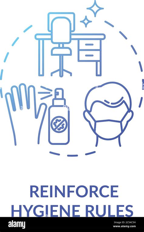 Reinforce Hygiene Rules Concept Icon Stock Vector Image And Art Alamy