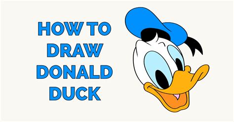 How To Draw Donald Duck Really Easy Drawing Tutorial Drawing Images
