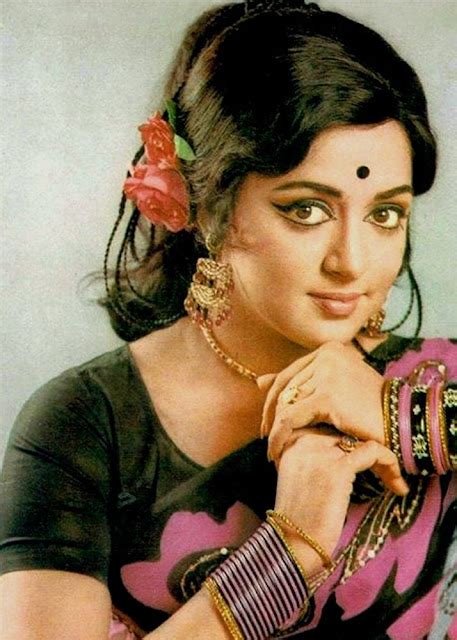 Colour Portrait Of Hema Malini An Indian Actress Director And Producer C1970s Old Indian