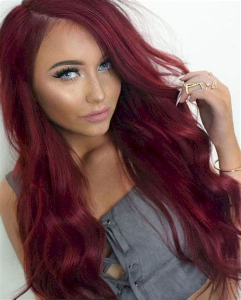 60 Awesome Red Hair Color Ideas 15 Wine Hair Hair Color Pictures