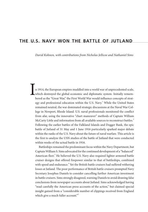 Independiente y/o contratistas son aquellas personas que pagan si ya presentó carta de retiro ante la eps compensar, es necesario que radique comunicado a la caja de compensación con copia de la carta. (PDF) The U.S. Navy Won the Battle of Jutland