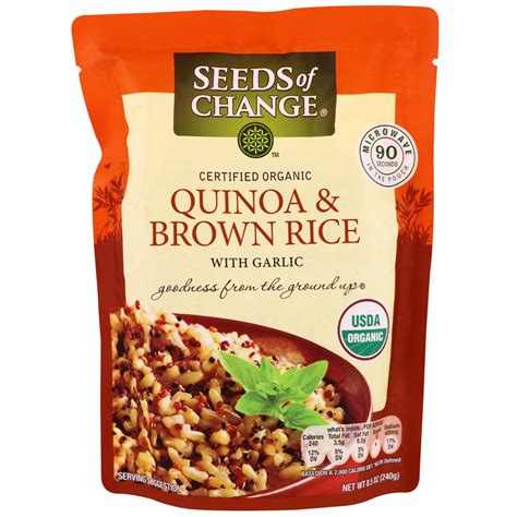 Pack Of 2 Seeds Of Change Organic Quinoa And Brown Rice With Garlic