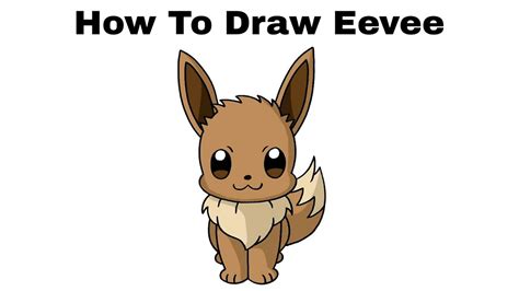 How To Draw Eevee Pokemon Step By Step Youtube