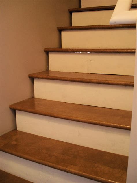 Multiply the height by the number of step and the depth by the number of treads. Covering Basement Stairs With Wood • BASEMENT