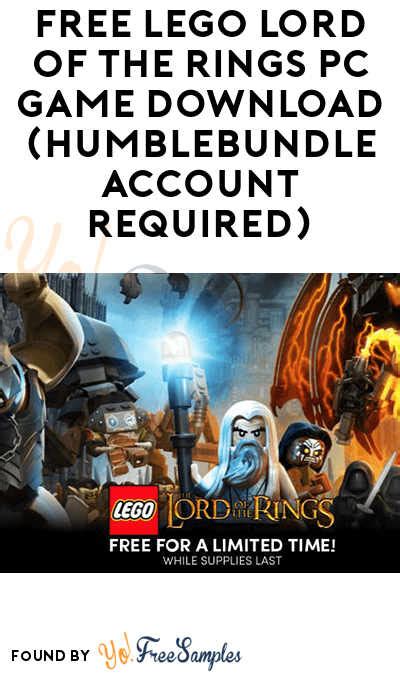 Free Lego Lord Of The Rings Pc Game Download Humblebundle