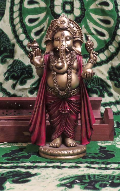 Ganesha Statue God Hindu Hinduism Religion Culture Elephant