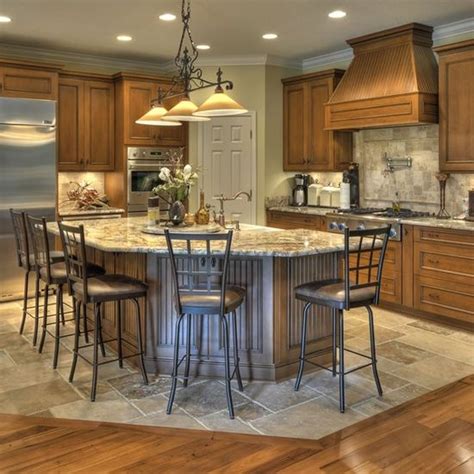 How big should kitchen island overhang be? I kitchen island big enough for many to sit around and ...