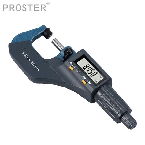 Micrometers Proster 0 25mm Digital Electronic Micrometer Lcd Display