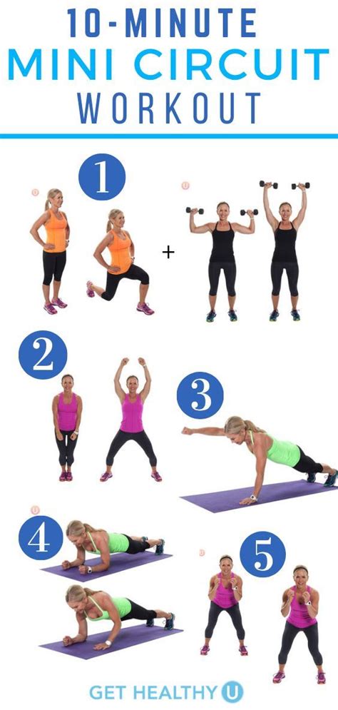 Mini 10 Minute Circuit Workout For The Whole Body Circuit Workout