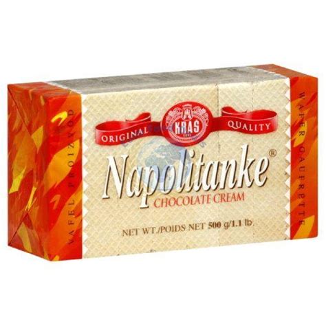 Kras napolitanke rum filling wafer cookies original qulity 330g / 11.64oz. Napolitanke Choc Cream Blok (500G) - Euro Food Deals