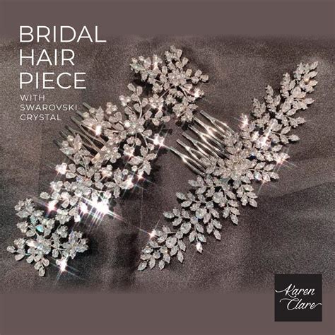 Bridal Swarovski Crystal Hair Accessories Bridal Hair Vine Etsy