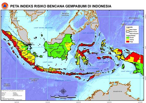 Peta Digital Peta Indeks Risiko Bencana Gempa Bumi Di Provinsi My XXX