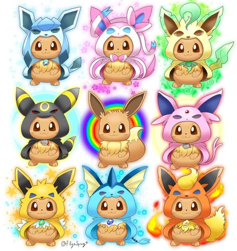 ふりゃ On X Pokemon Eeveelutions Eevee Cute Cute Pokemon Wallpaper