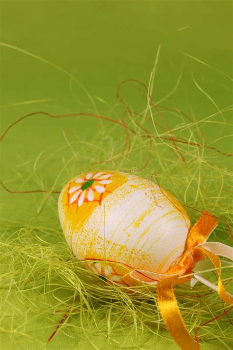 Easter Egg With Flower Stock Photo Image Of Painted 12051750