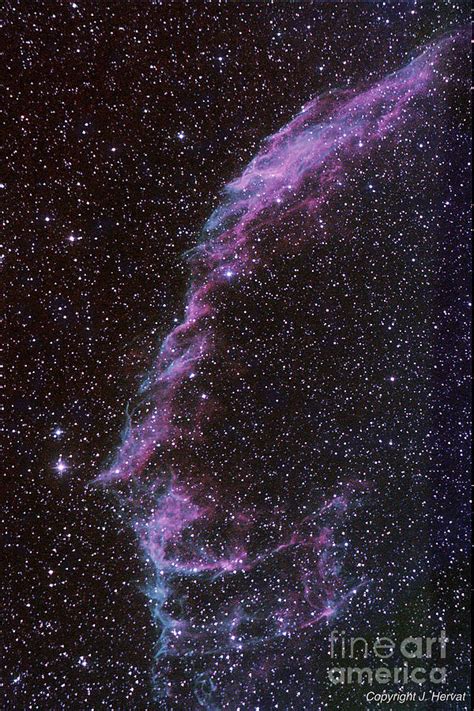 The Bridal Veil Nebula A Supernova Remnant Photograph By James Hervat