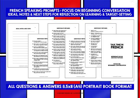 French Speaking Practice Cards 1