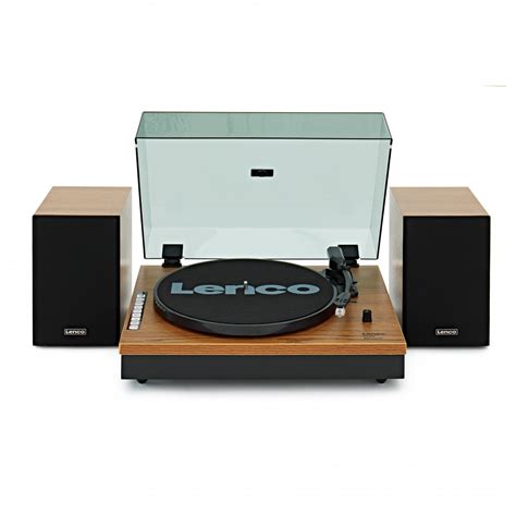 Lenco Ls Turntable With Speakers Bundle Wood At Gear Music