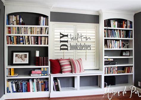 DIY Built-In Bookshelves - Maison de Pax