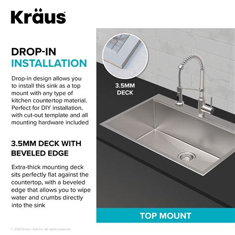 Buy Kraus Kwu110 32 Kore Inch Undermount 16 Gauge Single Bowl Stainless