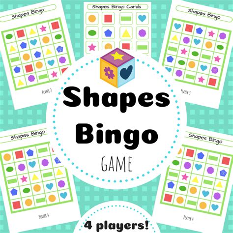 Shapes Bingo Game • Teacha