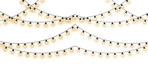 Christmas String Lights White Transparent Christmas Light Effect Lamp