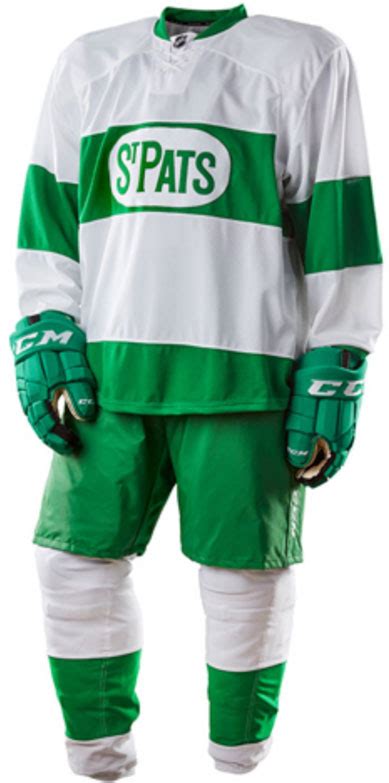 Leafs Go Green Unveil St Pats Throwback Uniform Sportslogosnet News