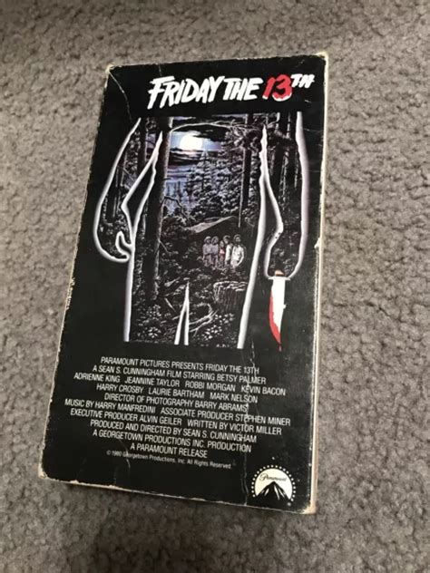 Friday The 13th Vhs Jason Horror 1980 80 S Movie Slasher Paramount 1990 34 99 Picclick