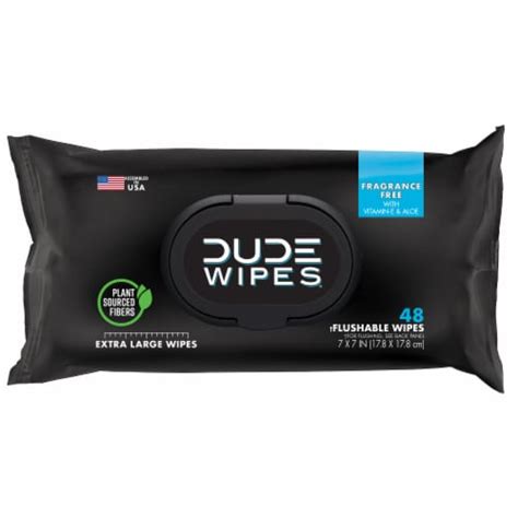 Dude Wipes® Xl Unscented Flushable Wipes 48 Ct Harris Teeter