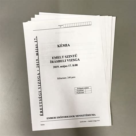 Érettségi közép 202005 átutalás és beszedés. kémia érettségi - Kémia érettségi blog