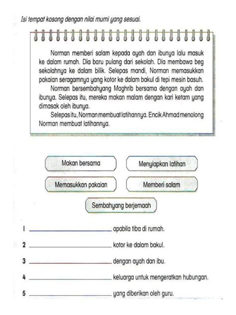 Diberikan sambil disemak dan diperhatikan oleh guru. Lembaran Kerja Kssr Latihan Bahasa Melayu Tahun 3