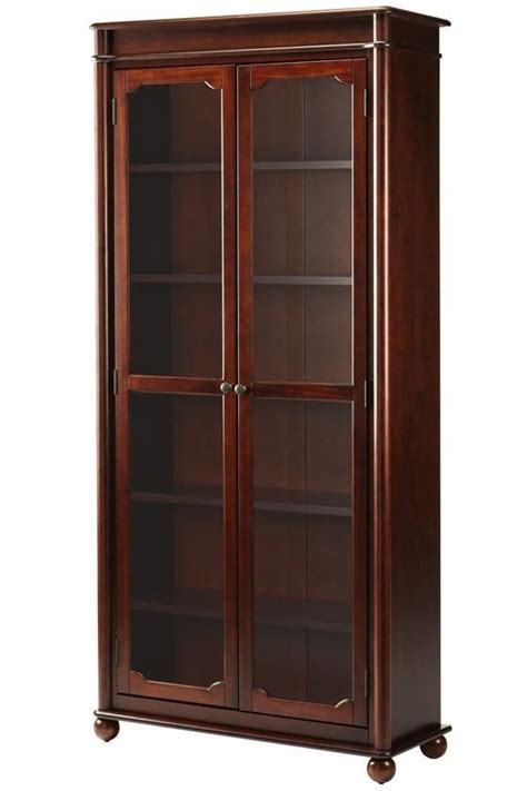 Cherry Bookcases With Doors Foter