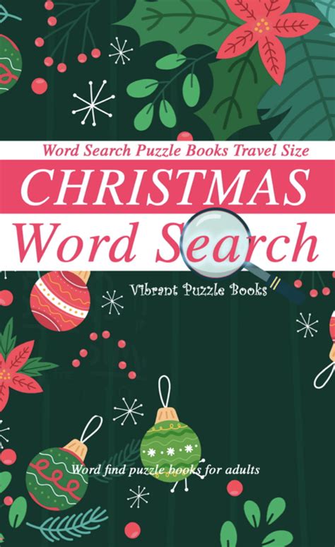 Christmas Word Search Puzzle Book For Adults Large Print