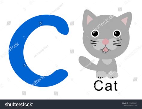 Third Letter English Alphabet Letter C Stock Vector Royalty Free