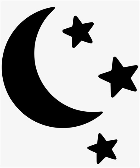 Clipart Black And White Stock Icon Download Onlinewebfonts Moon And
