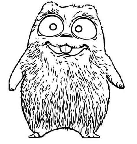 Free spring coloring pages for kindergarten. Coloring page Grizzy and the Lemmings : Lemming 2