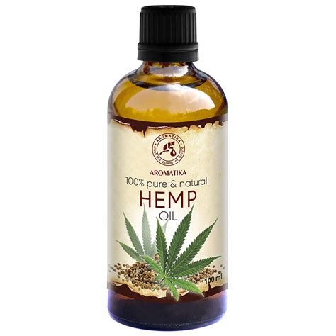 Hemp Oil 100ml Cannabis Sativa Seed Oil 100 Pure And Natural Hemp