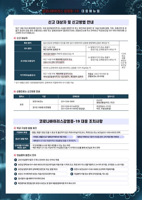 Maybe you would like to learn more about one of these? 코로나바이러스 감염증-19 차 의과학대학교 대응 매뉴얼