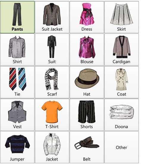 If you would like to know more about the types of cookies we serve and how to change your cookie settings, please read our cookie notice. Select-Clothing-Type.jpg 621×723 pixels | Clothes, Types ...