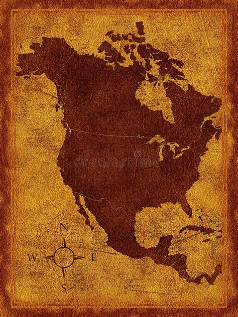 Map Of North America Stock Illustration Illustration Of Mexico 21487759