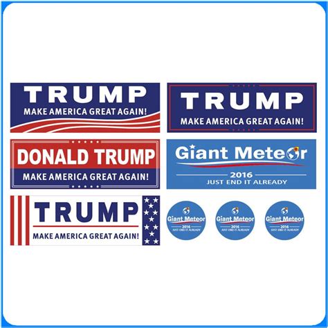 2017 Donald Trump Pence Bumper Stickers Make America Great Again From