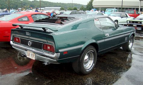 Green 1972 Mach 1 Ford Mustang Fastback Photo Detail