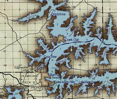 Printable Lake Of The Ozarks Mile Marker Map