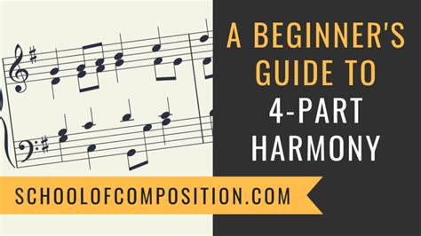 A Beginners Guide To 4 Part Harmony Notation Ranges Rules And Tips